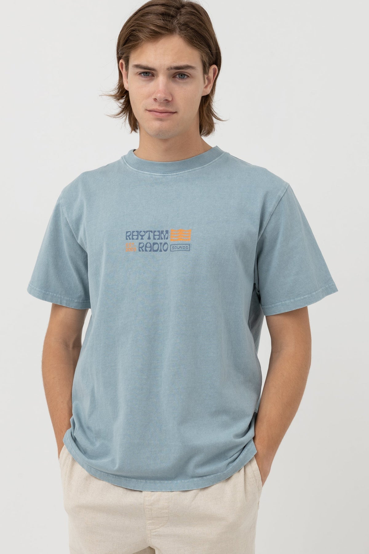 Signal Vintage Ss T Shirt - Blue Fog