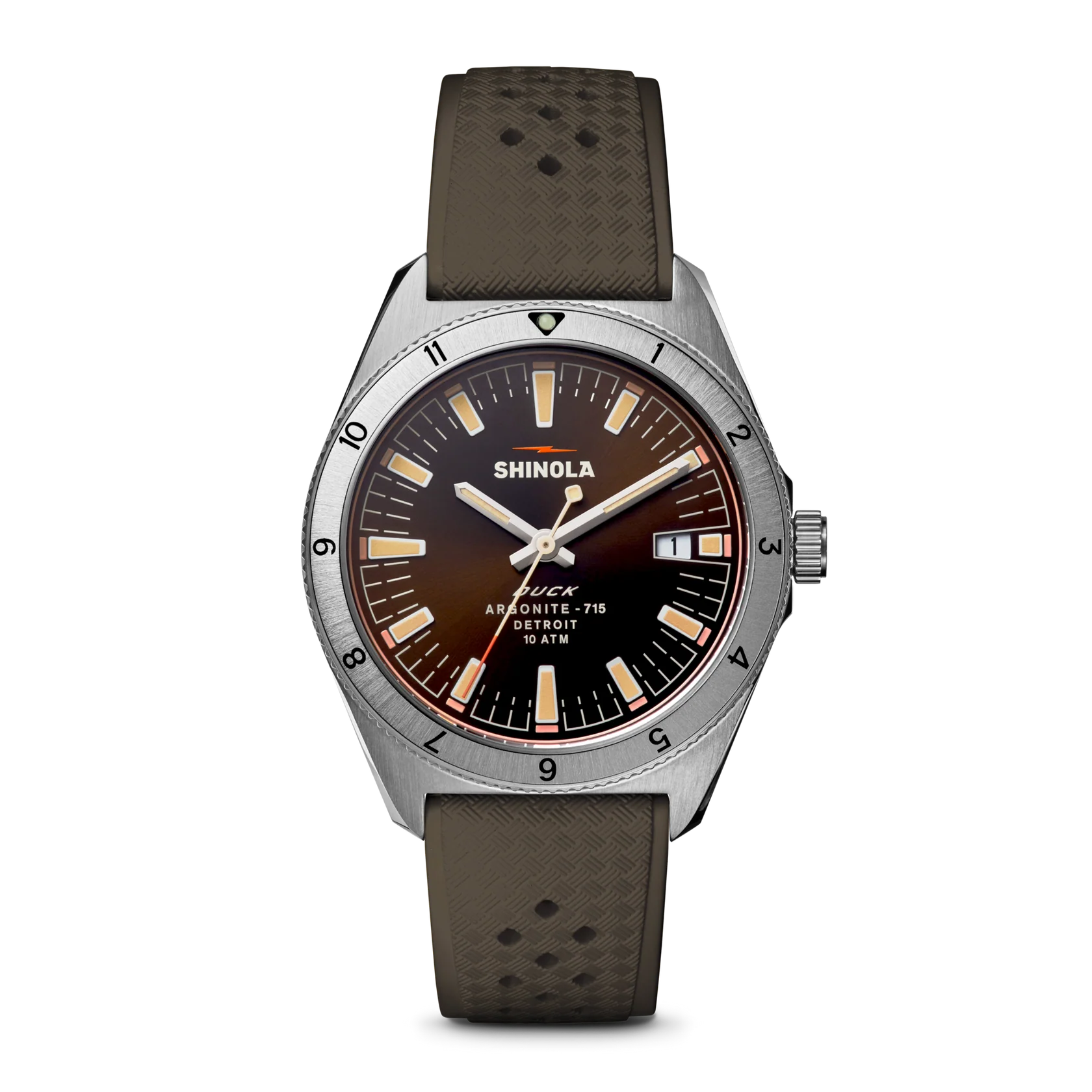 Shinola Duck Mallard Brown 40mm
