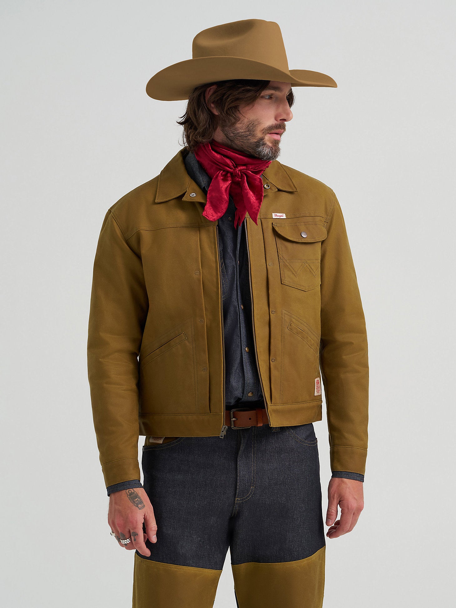Wrangler X Filson Adventure Jacket-Dark Tan