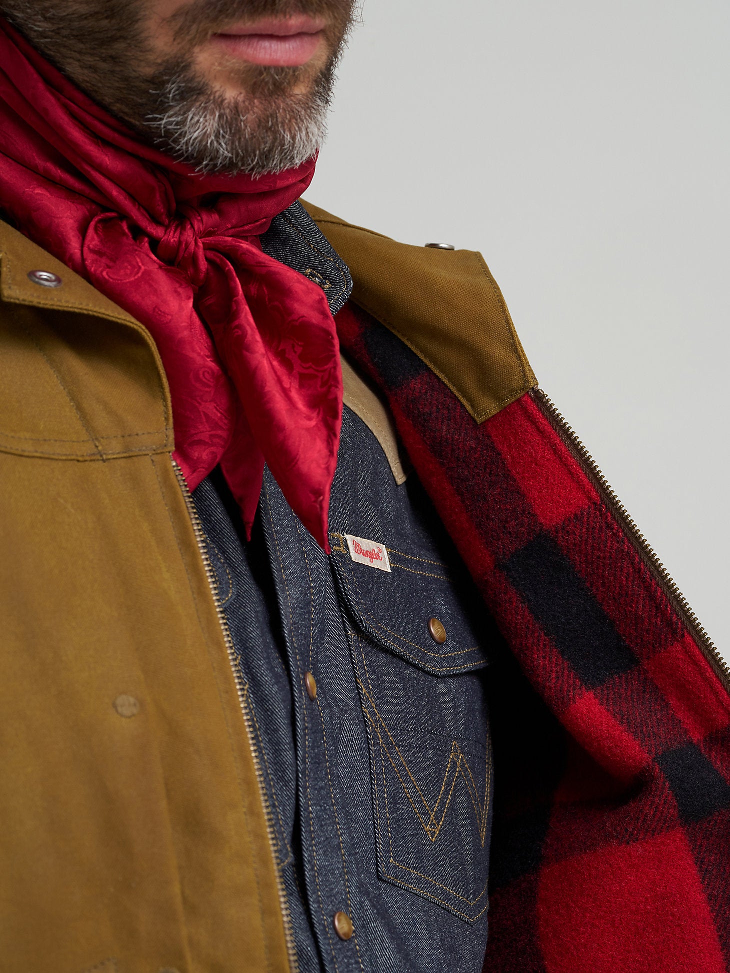 Wrangler X Filson Adventure Jacket-Dark Tan