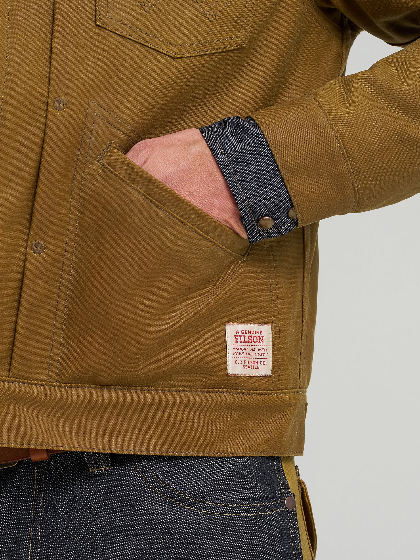 Wrangler X Filson Adventure Jacket-Dark Tan