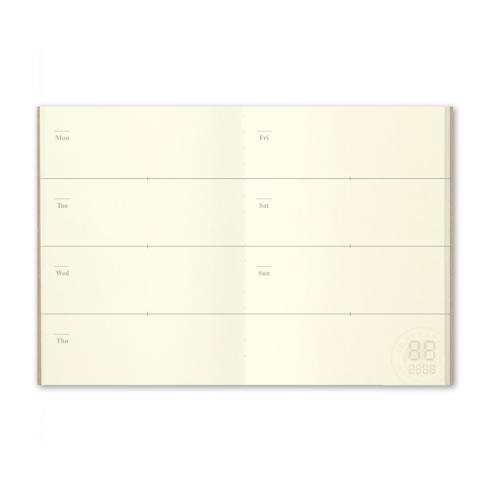 TRAVELER'S notebook 007 Free Diary [Weekly] (Passport size)