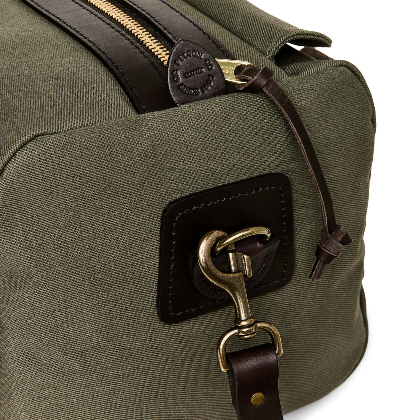 SMALL RUGGED TWILL DUFFLE - OTTER GREEN