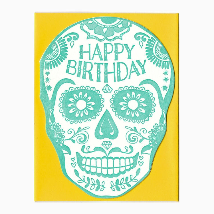 Birthday Sugar Skull Card