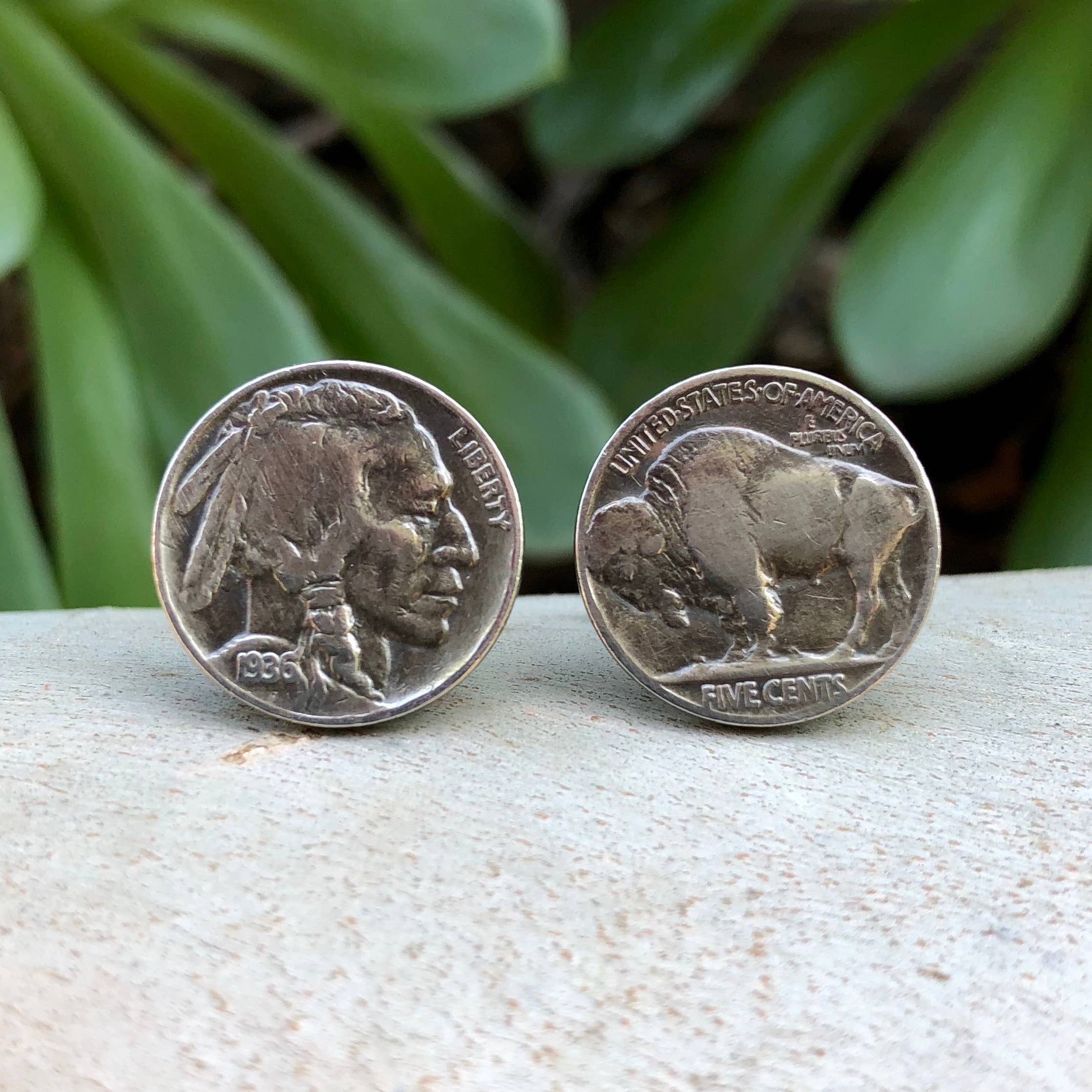 Buffalo Nickel Cuff Links