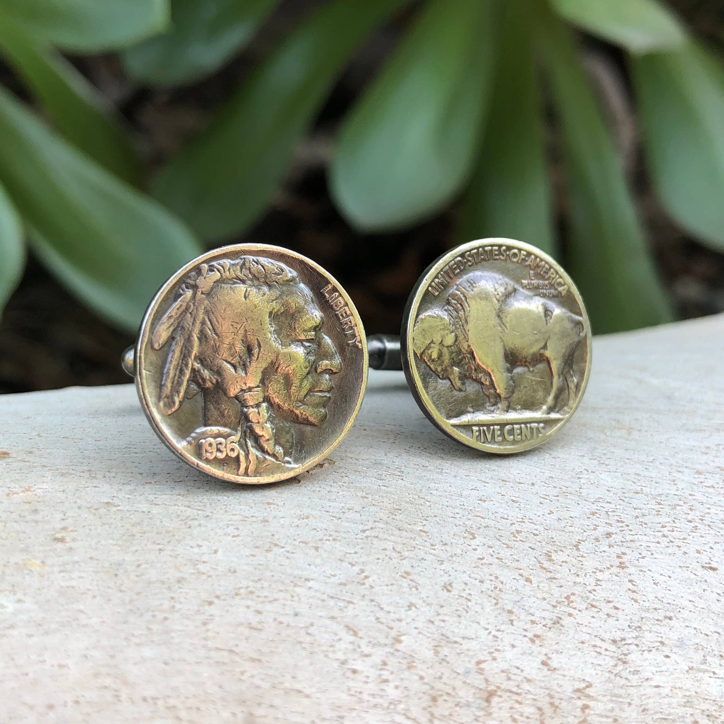 Buffalo Nickel Cuff Links