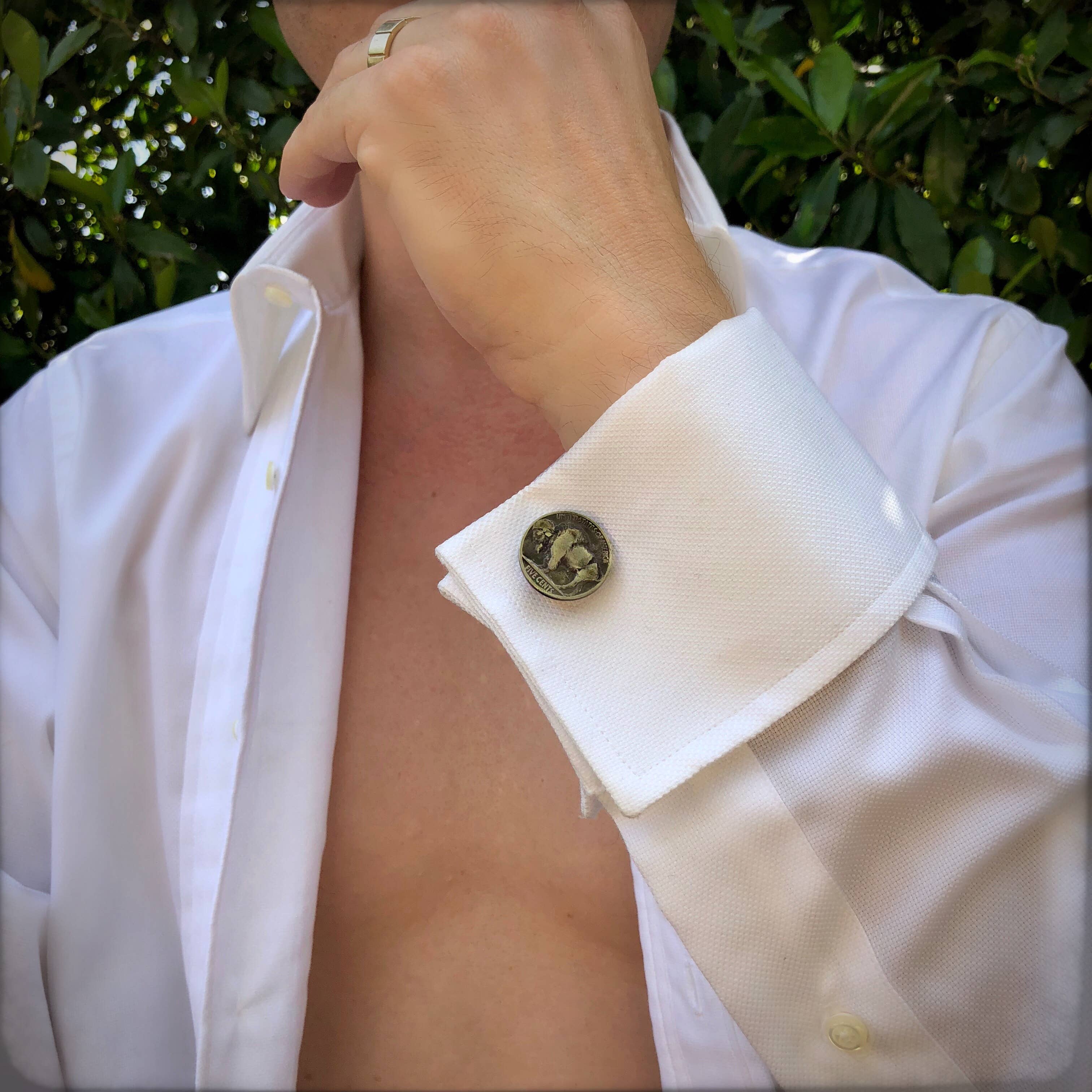 Buffalo Nickel Cuff Links