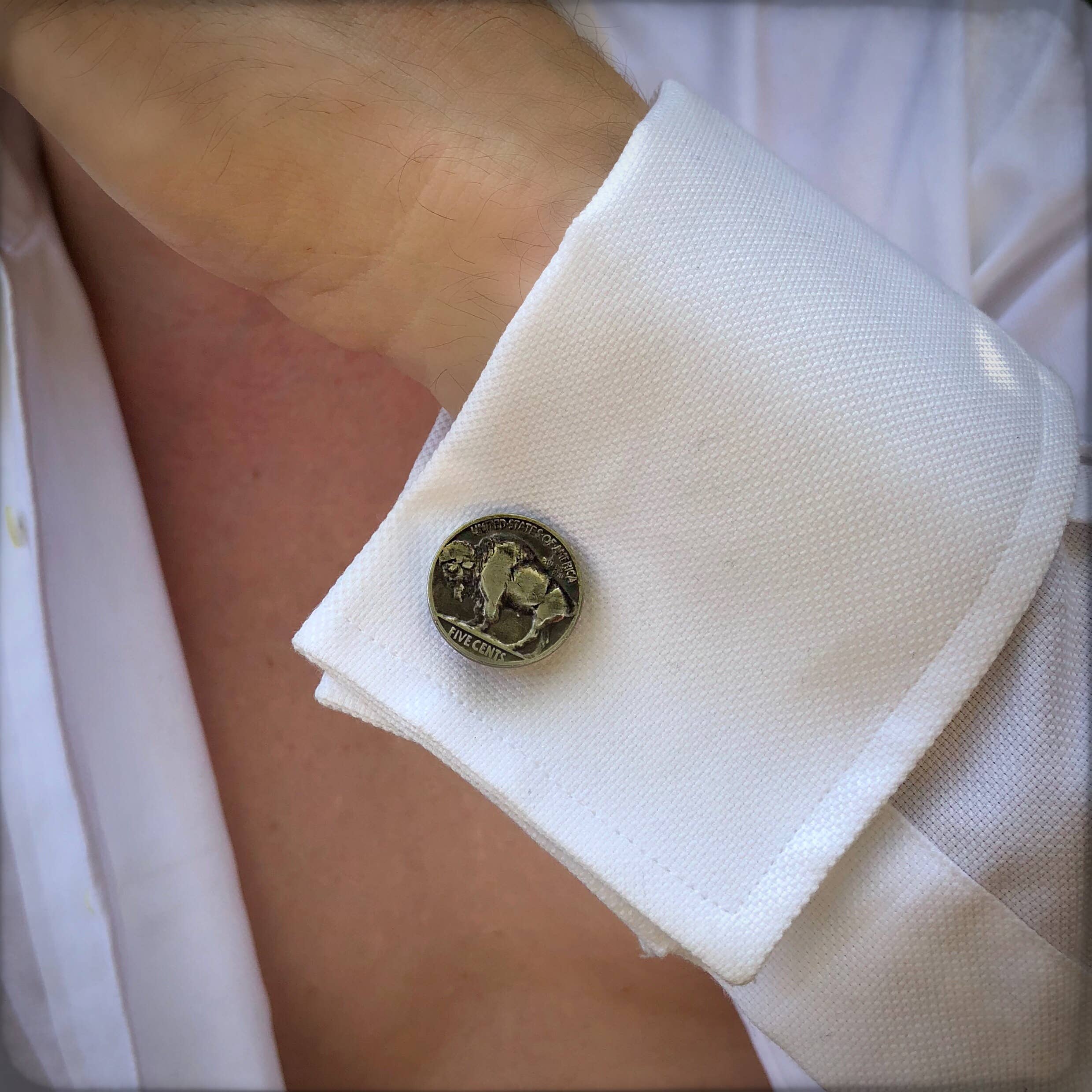 Buffalo Nickel Cuff Links