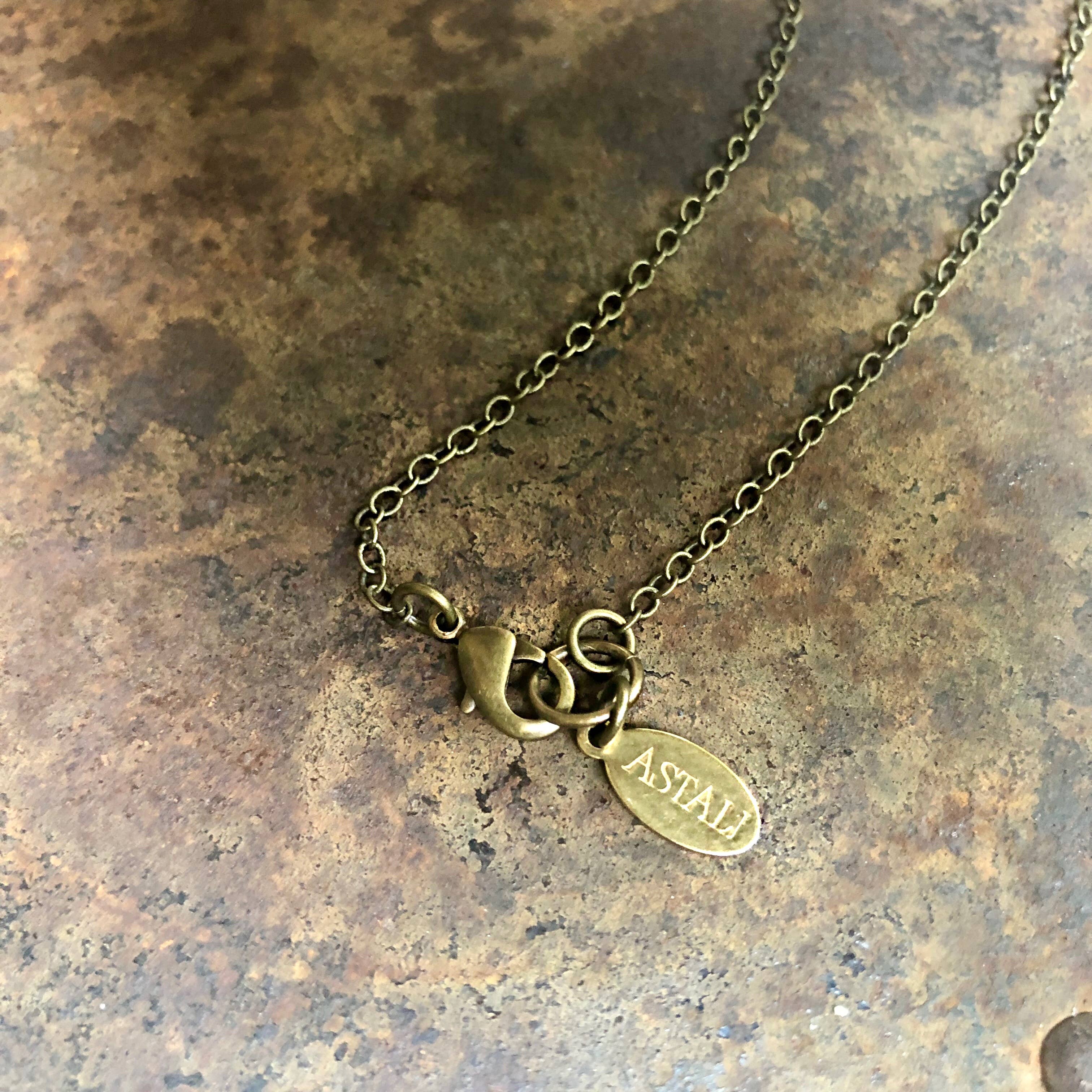 Porcupine Quill Chevron Necklace, Black/Brown & Ivory/White