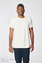 Rolled Short Sleeve Crew Neck Tee / Foggy Red