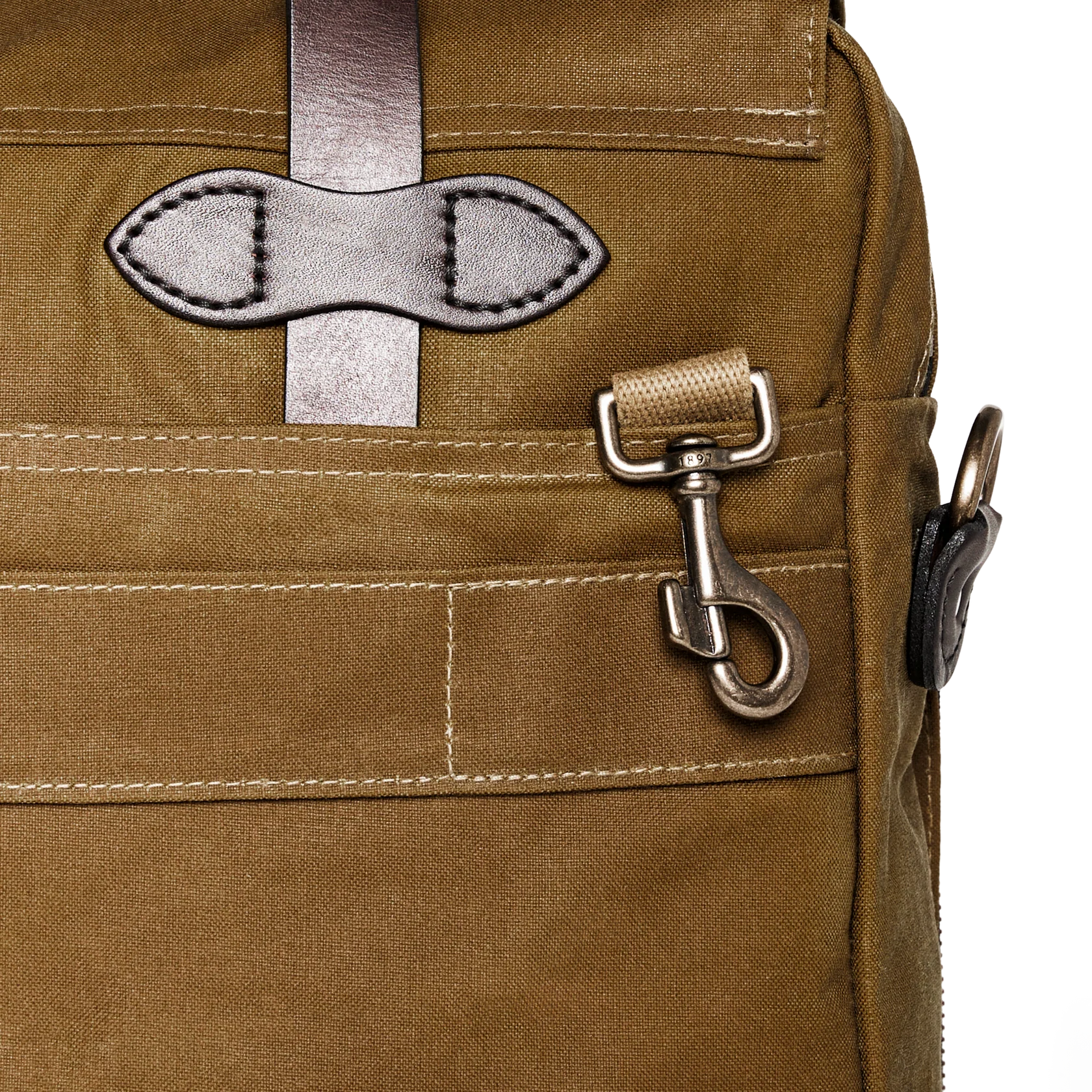 24 Hour Tin Cloth Briefcase - Dark Tan