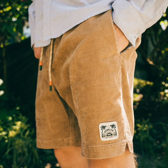 Pressure Drop Cord Shorts - Pharoah Tan