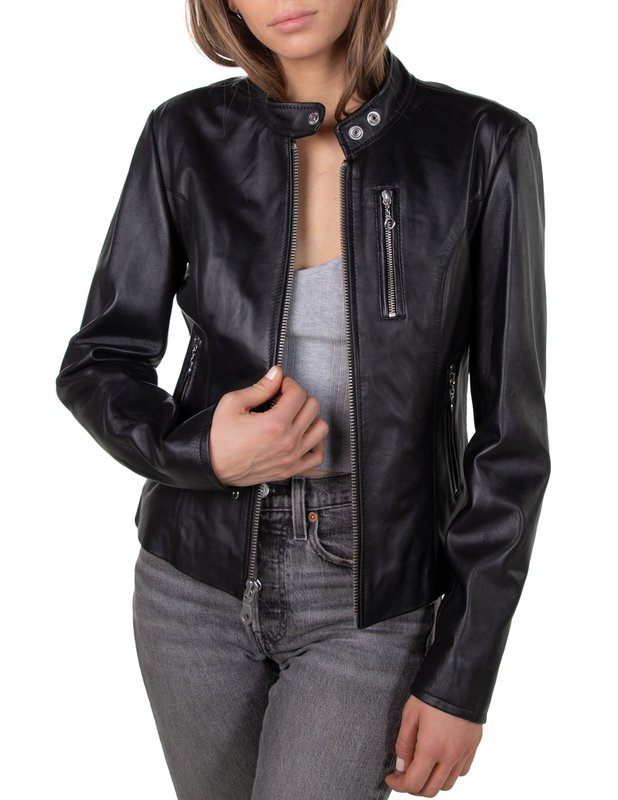 Women's Lambskin "Cafe" Leather Jacket