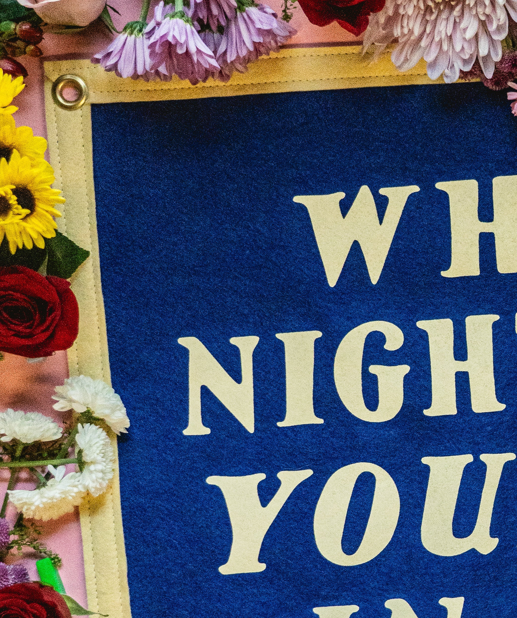 What A Night To Be Young and In Love Camp Flag