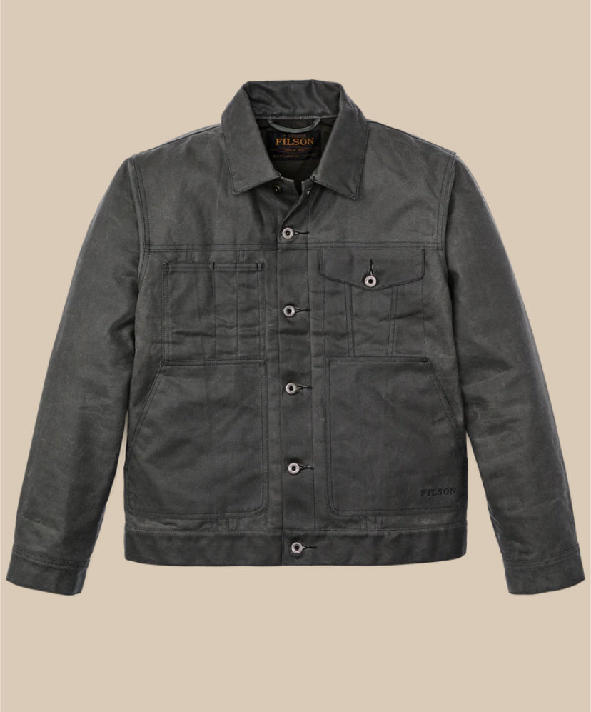 TIN CLOTH SHORT LINED CRUISER JACKET - CASTOR GRAY