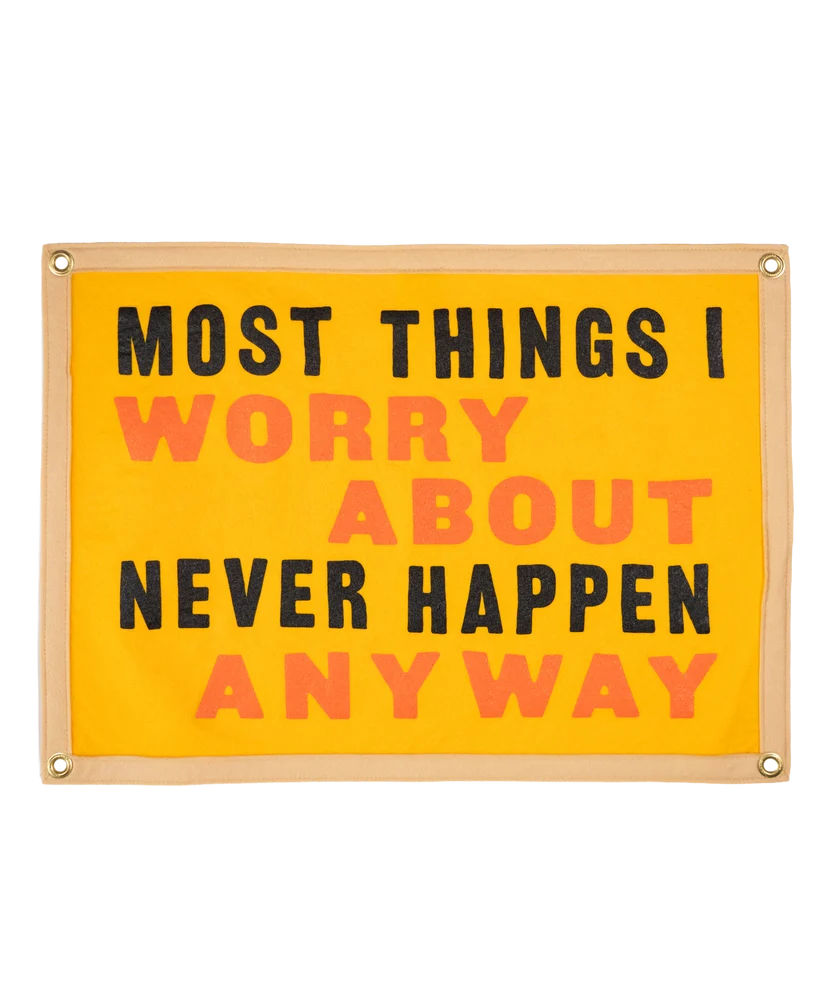 Most Things I Worry About Camp Flag • Tom Petty x Oxford Pennant