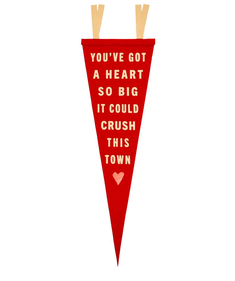 You've Got A Heart So Big Pennant • Tom Petty x Oxford Pennant