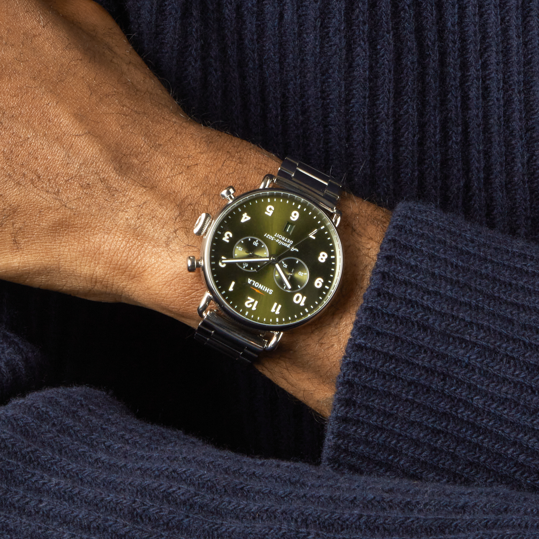 Canfield Chronograph Watch-Dark Olive