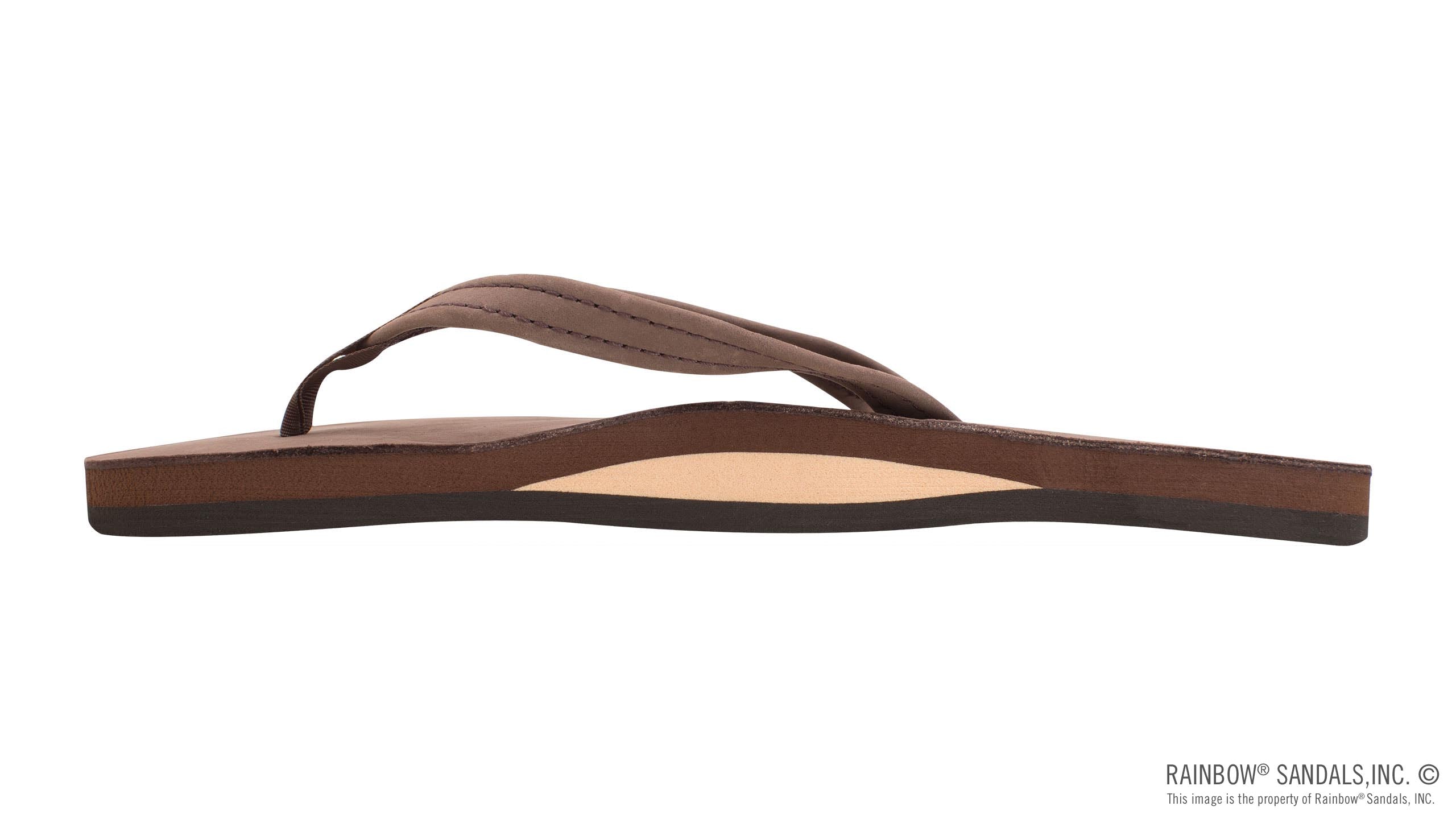 Single Layer Premier Leather with Arch Support and a 1/2" Narrow Strap - Expresso