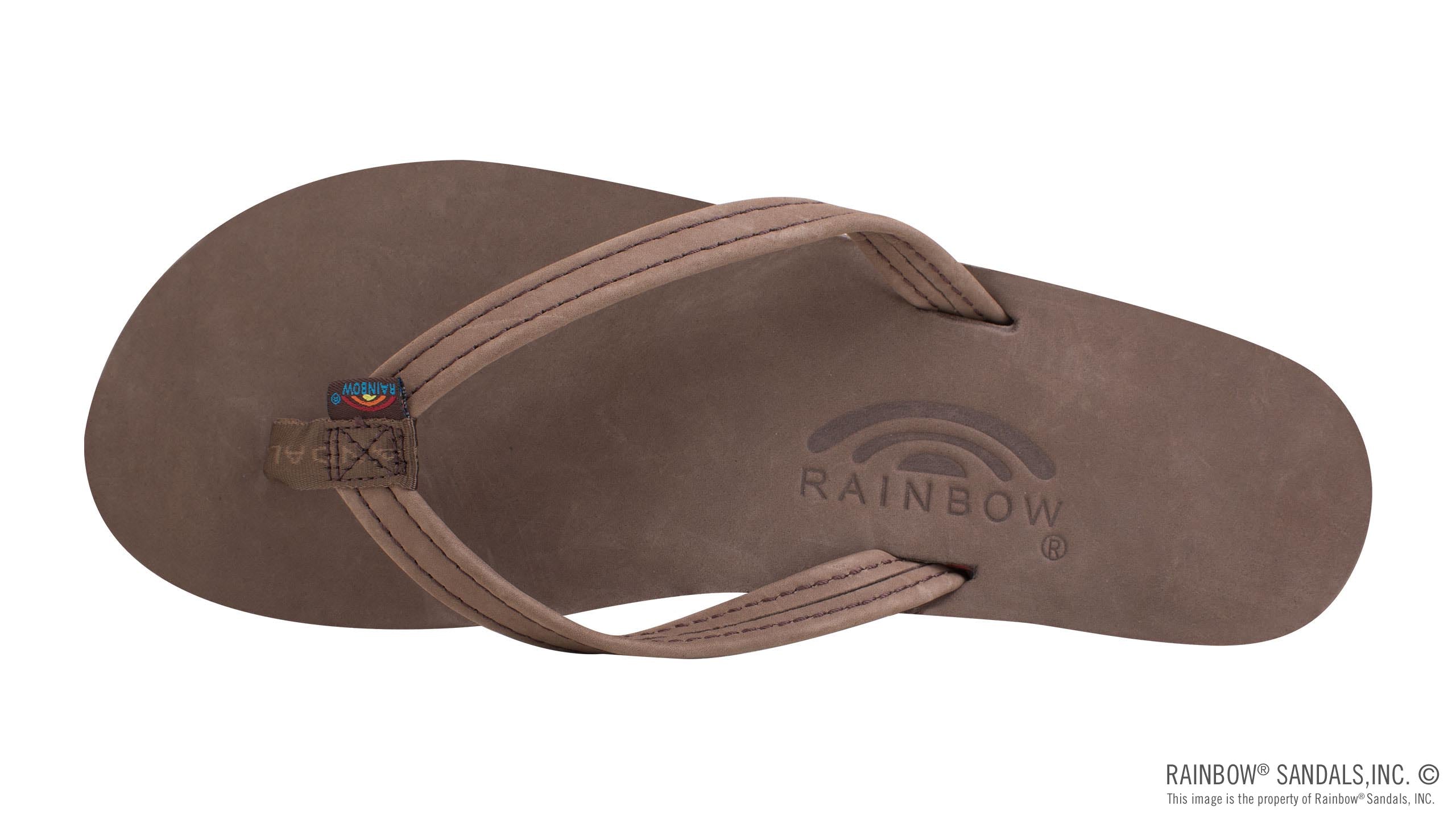 Single Layer Premier Leather with Arch Support and a 1/2" Narrow Strap - Expresso