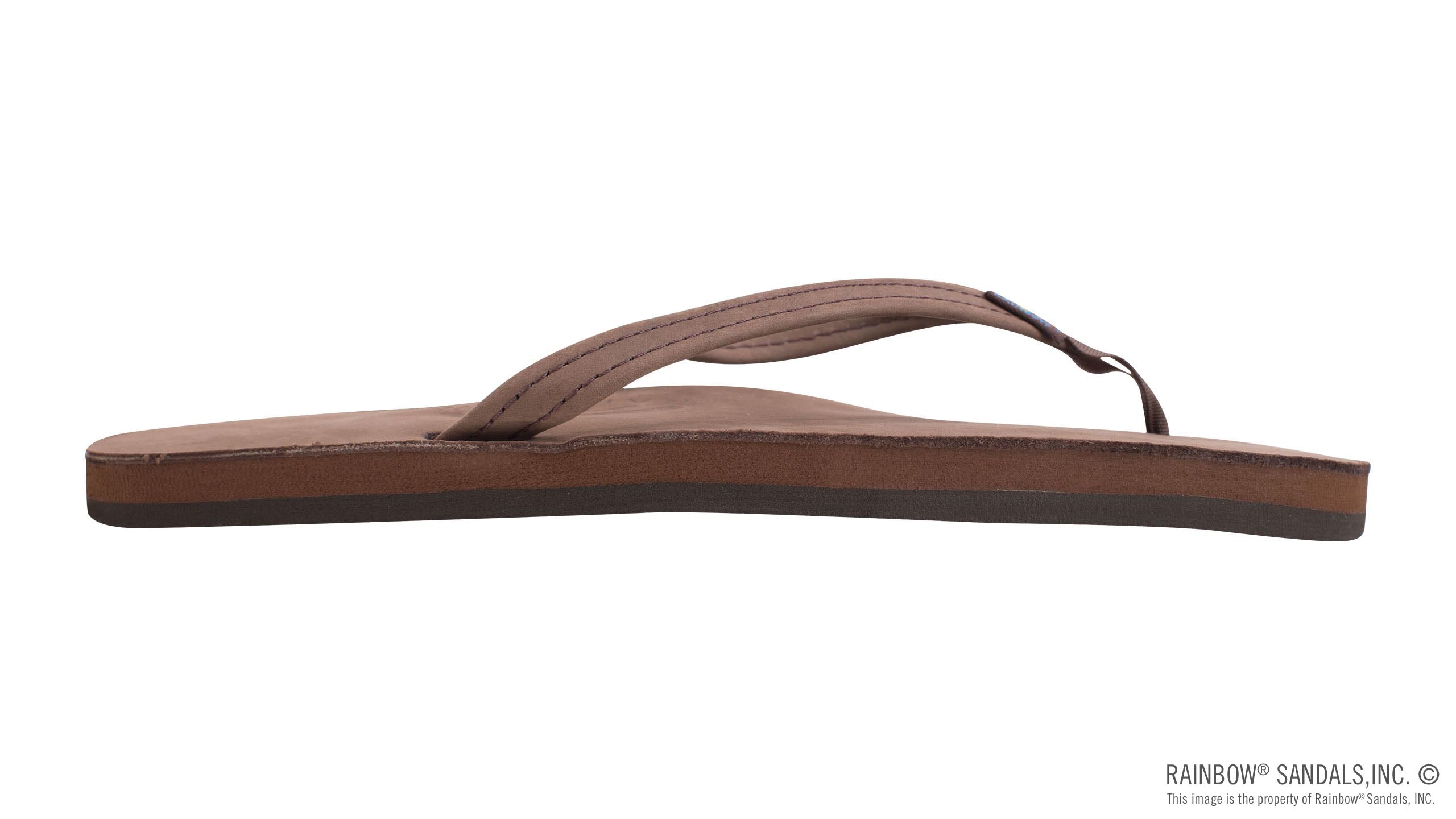 Single Layer Premier Leather with Arch Support and a 1/2" Narrow Strap - Expresso