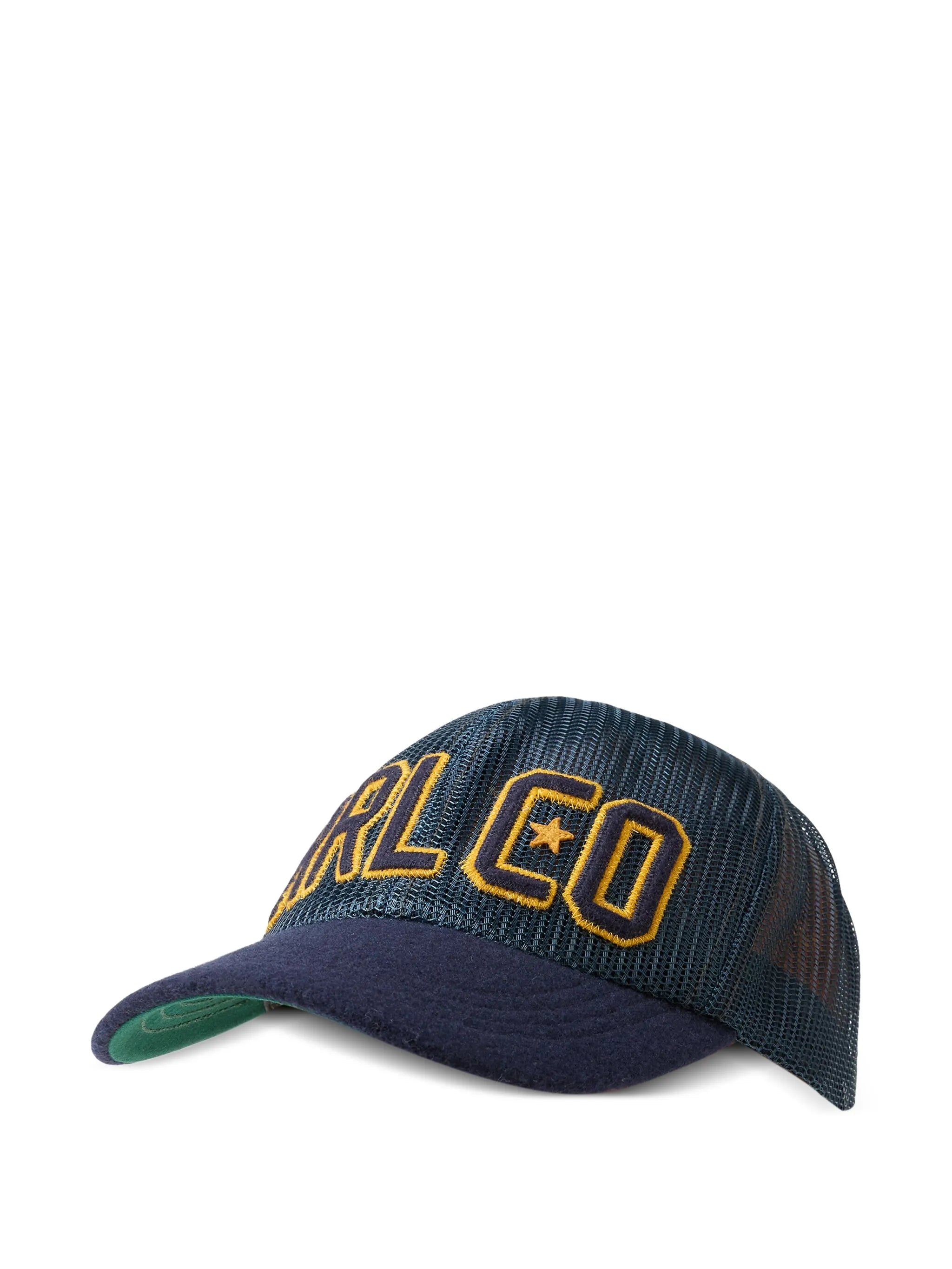 RRL Felt Bill Twill Logo Trucker Cap