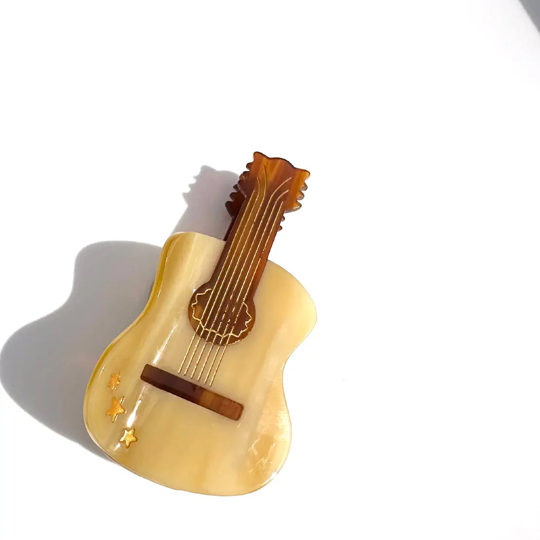 Hand-Painted Guitar Claw Hair Clip | Eco-Friendly