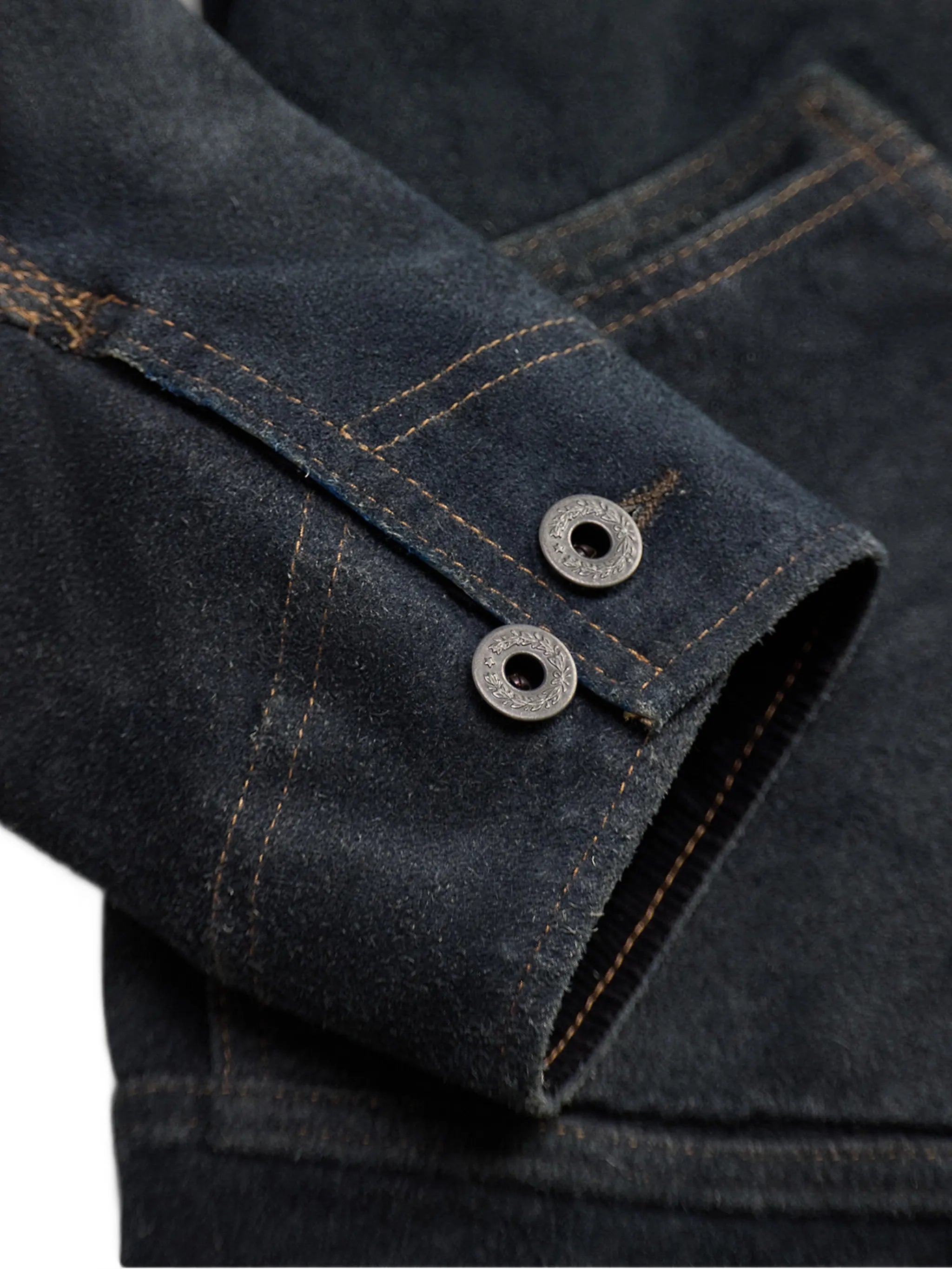 RRL Indigo Roughout Suede Jacket