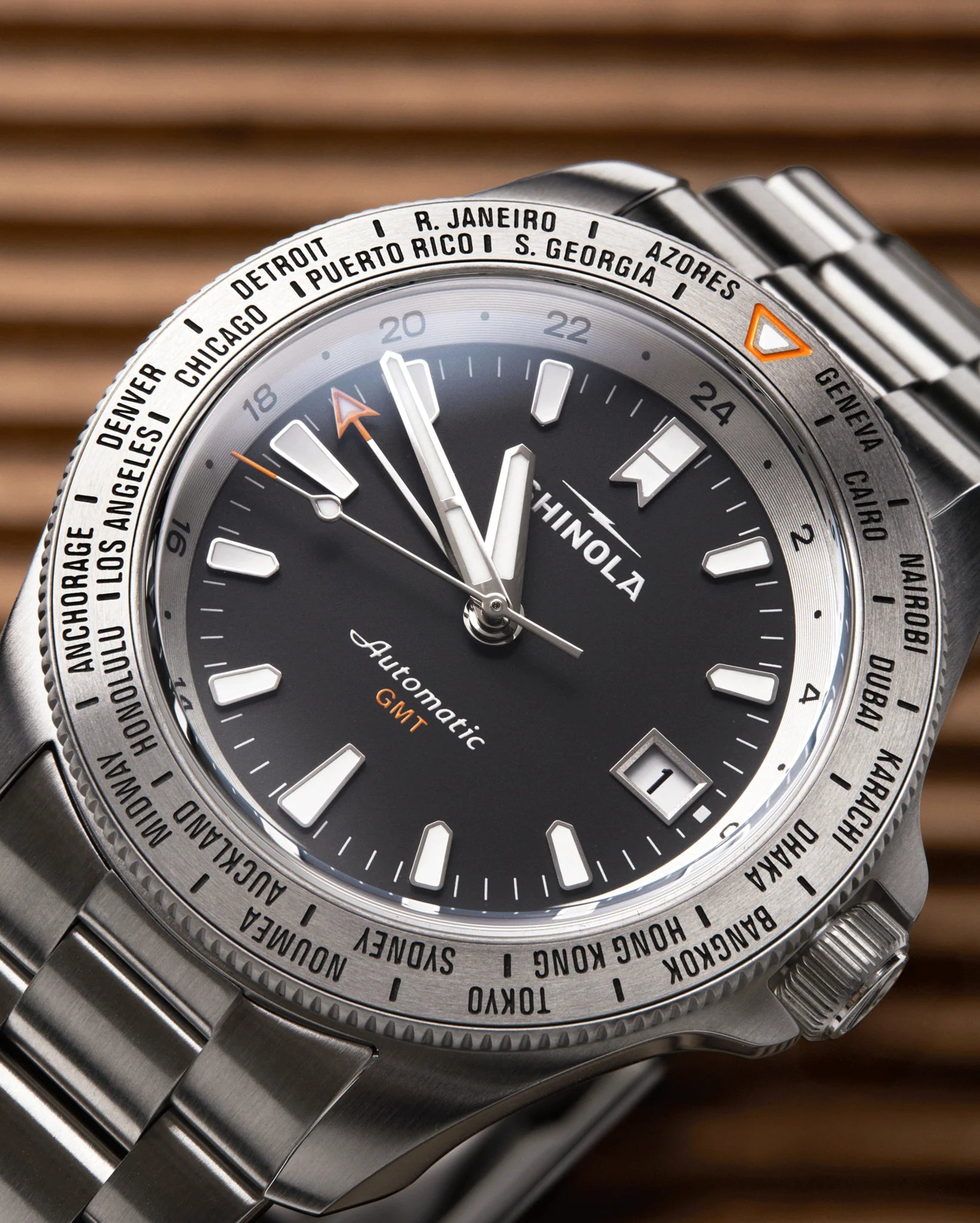 Shinola Monster Worldtimer GMT 40mm