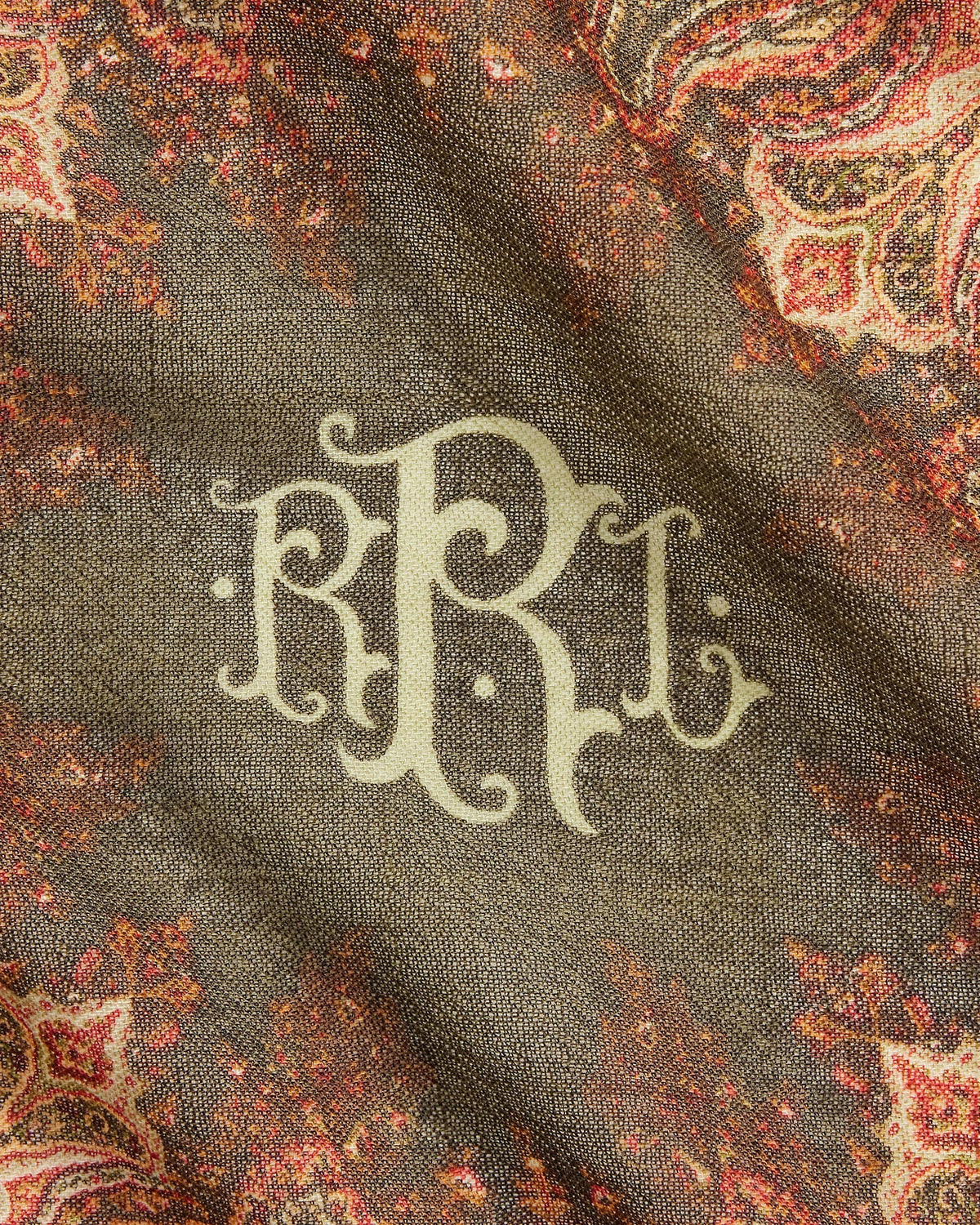 RRL Paisley Wool Gauze Scarf