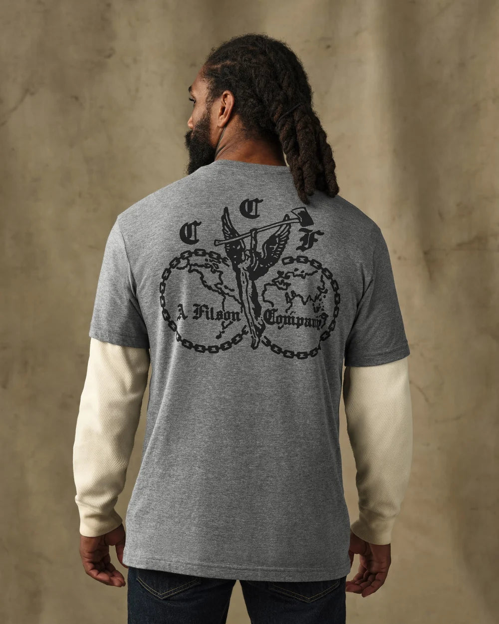Union Graphic T-Shirt - Dark Gray Heather