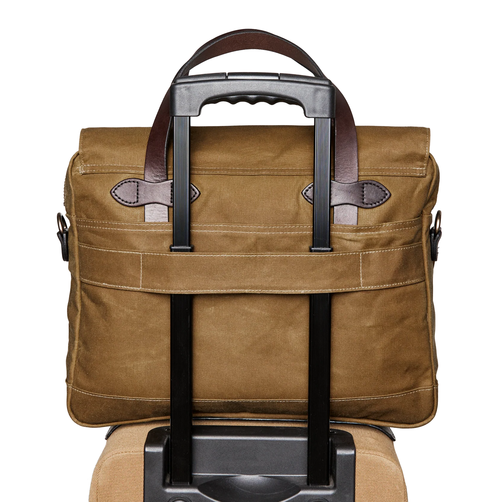 24 Hour Tin Cloth Briefcase - Dark Tan