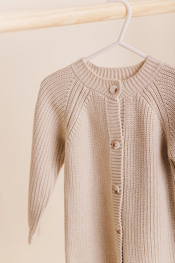 Hazelnut Knit Romper