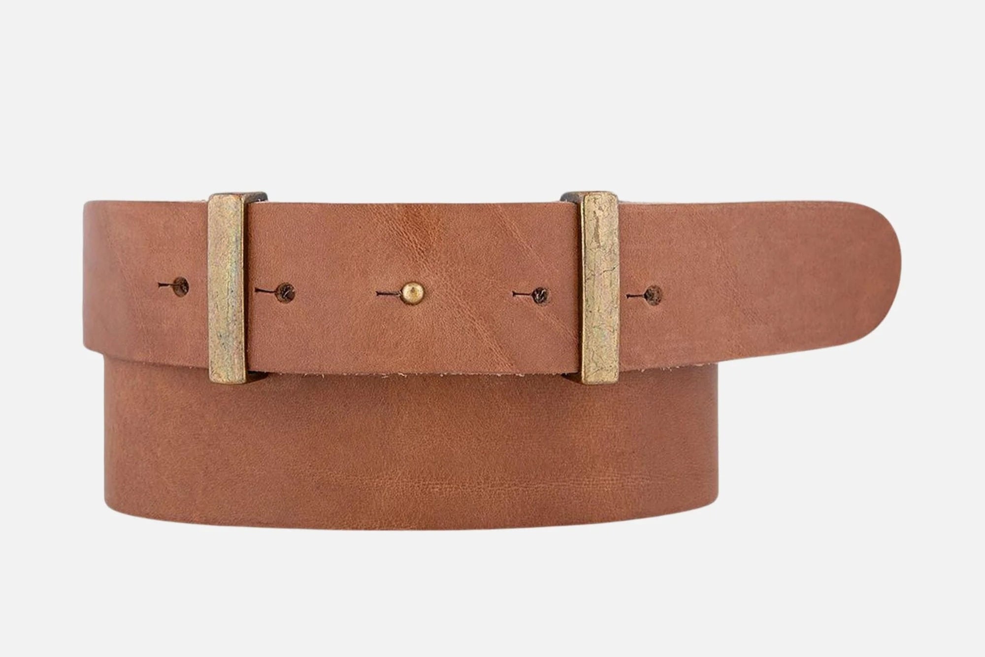 Jip | Slimming Buckleless Leather Belt - Taupe
