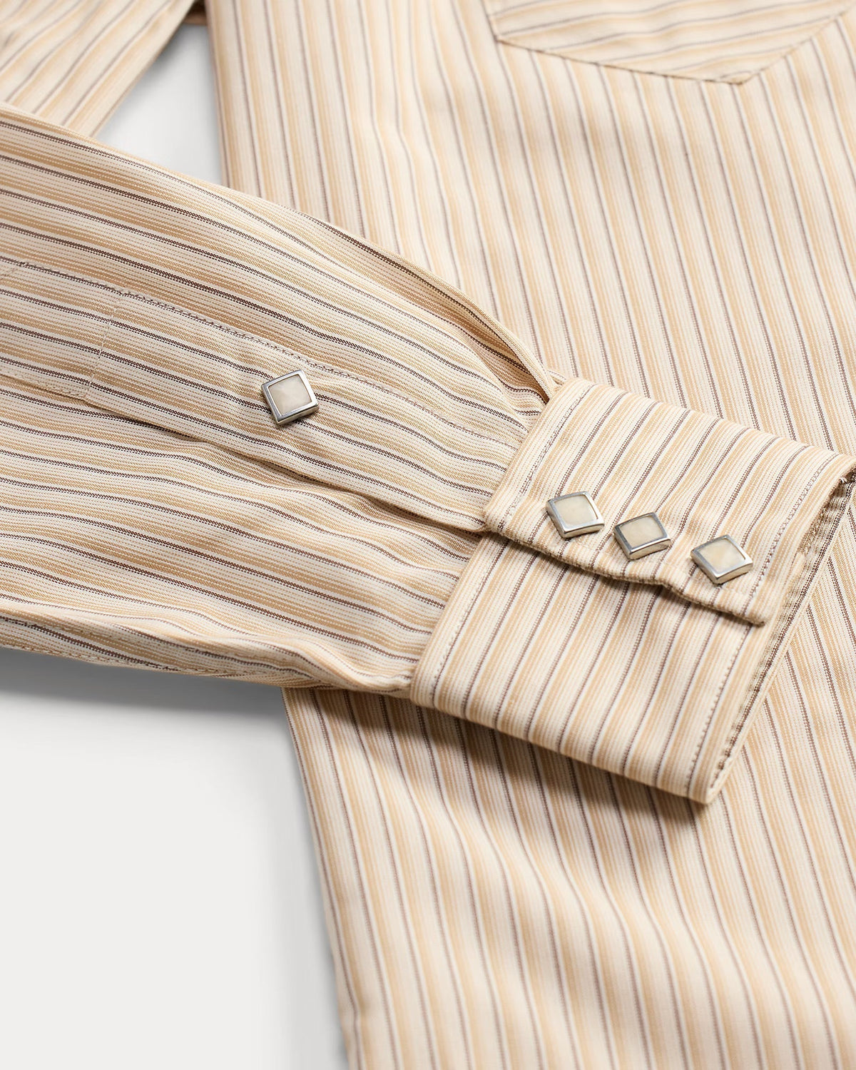 RRL Slim Fit Striped Western Shirt