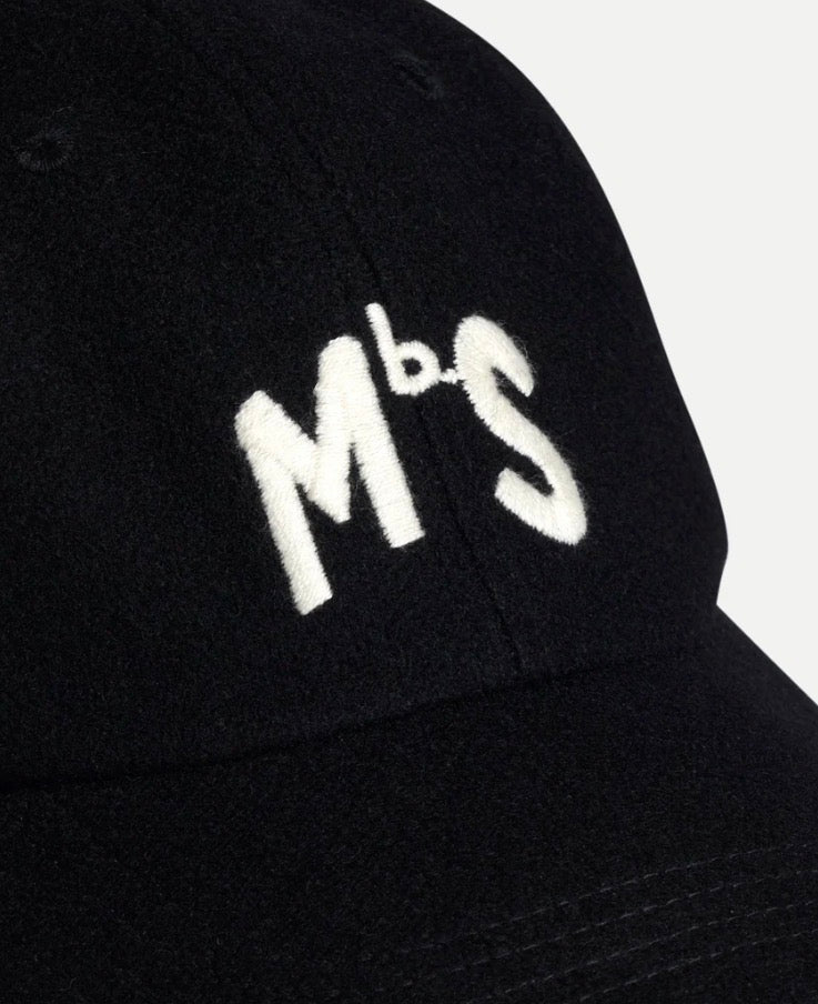 Wool MbS Logo Cap - Deep Black