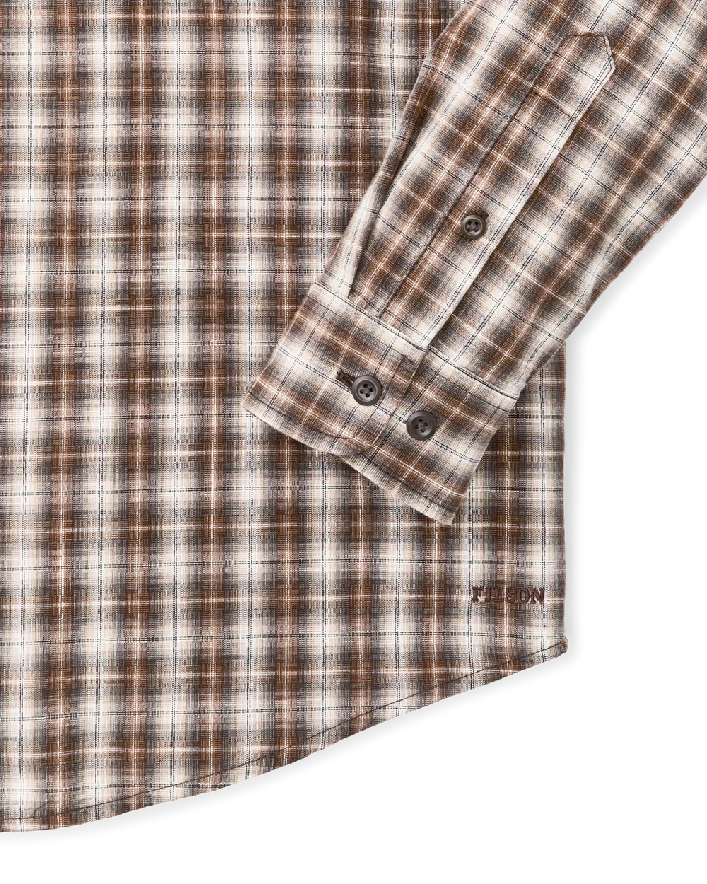 Chambray Button-Down Shirt -Cascade Plaid