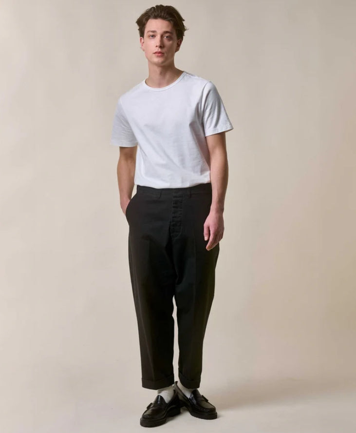 215 Loopwheeled Classic Fit Midweight T-Shirt-White