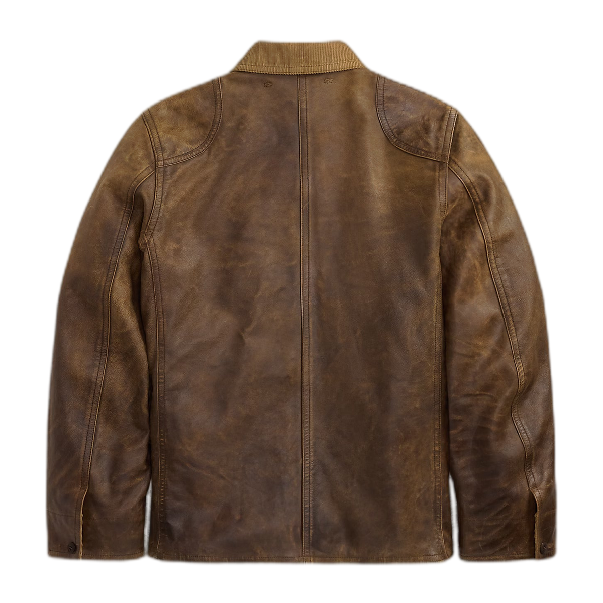 RRL Leather Corduroy-Collar Jacket