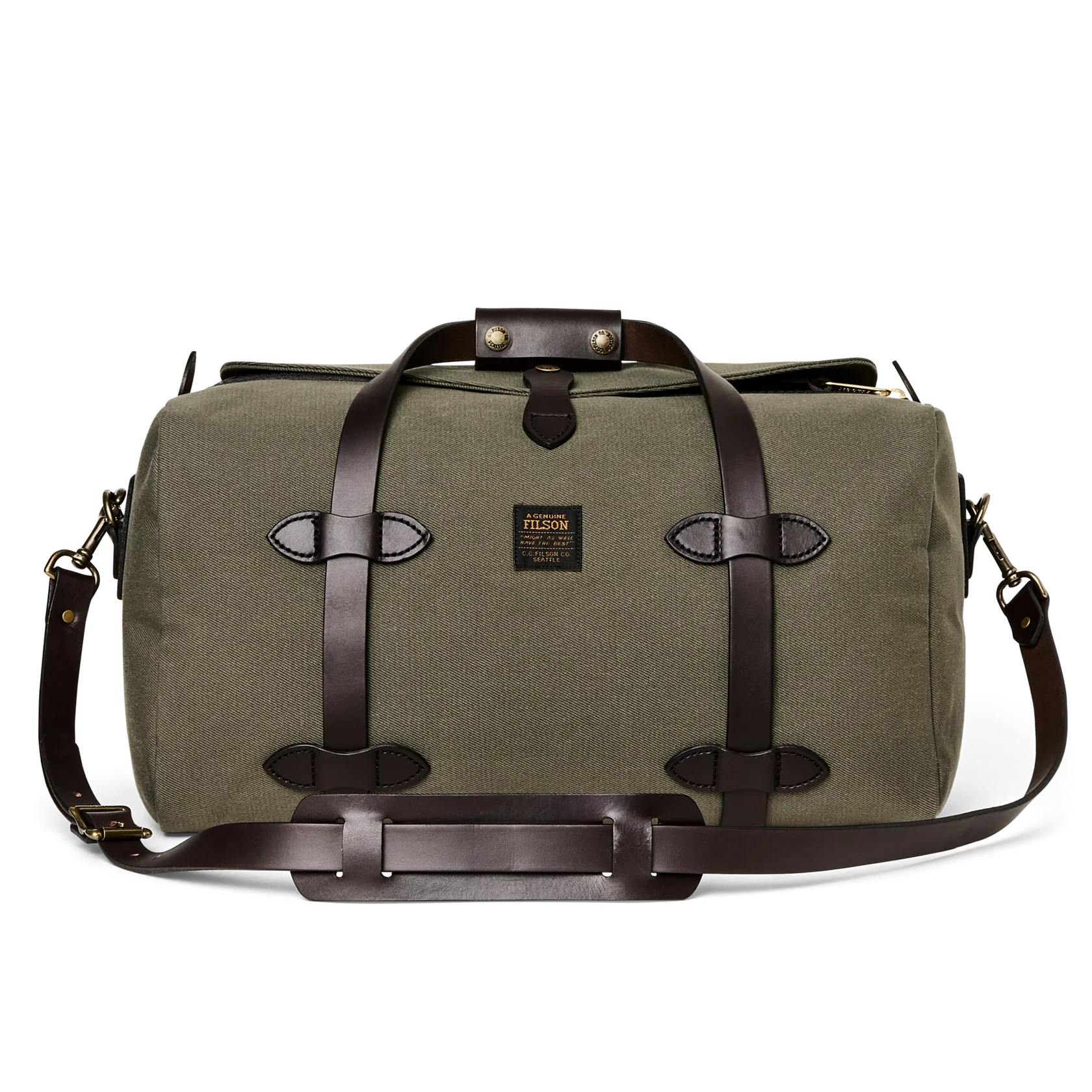 SMALL RUGGED TWILL DUFFLE - OTTER GREEN