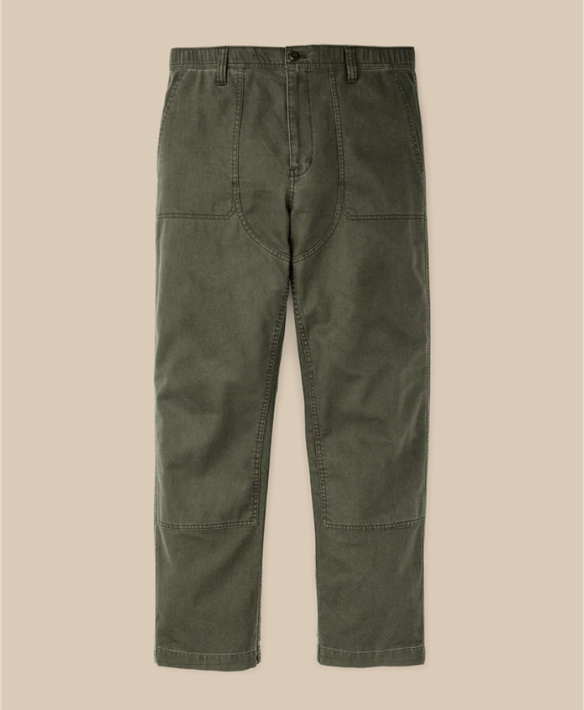 CLARKSTON DOUBLE FRONT PANTS - SURPLUS GREEN