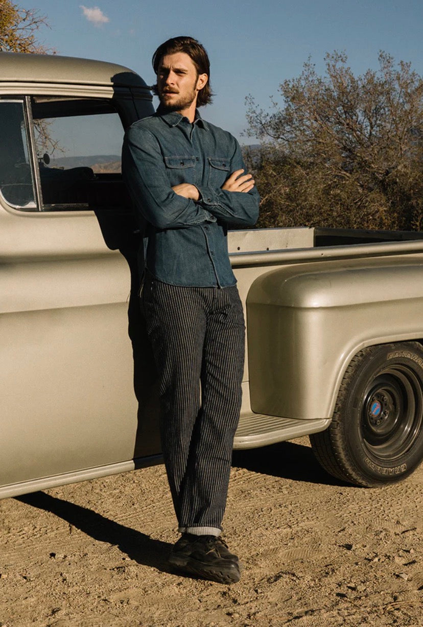 The Hammer Straight - Indigo Stripe Rinse 14oz Selvedge