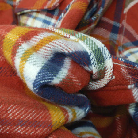 Heavy Flannel Shirt - Red