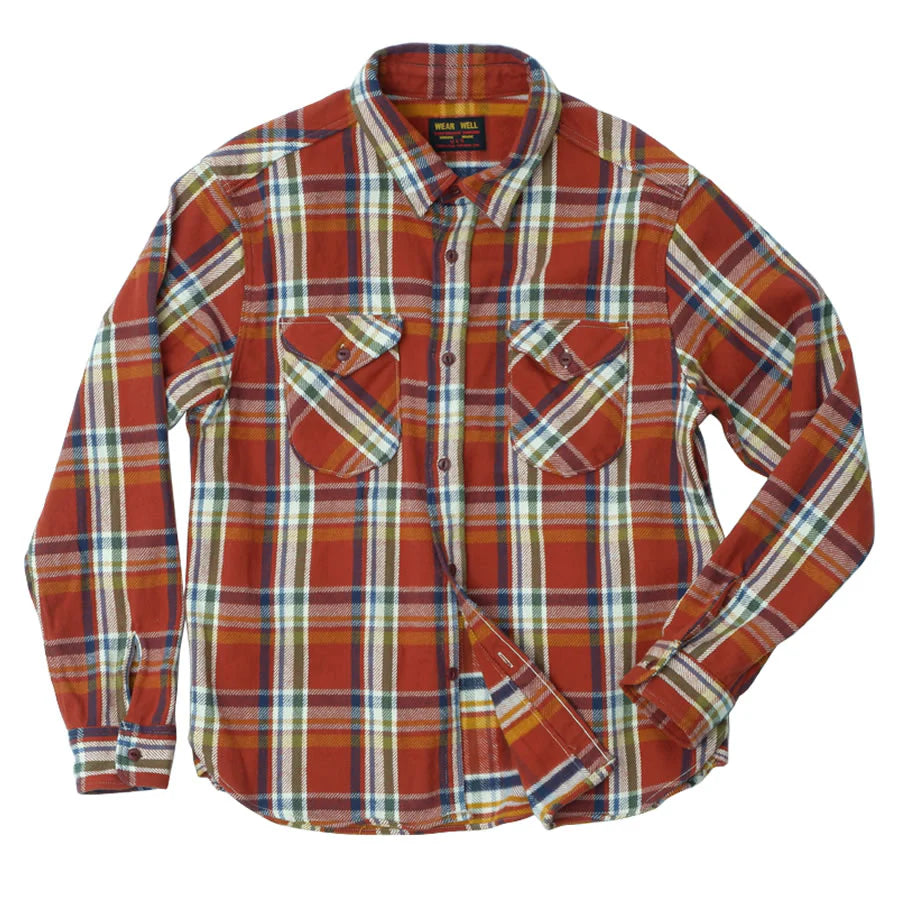 Heavy Flannel Shirt - Red
