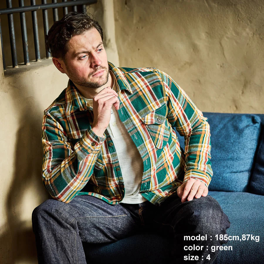 Heavy Flannel Shirt - Green