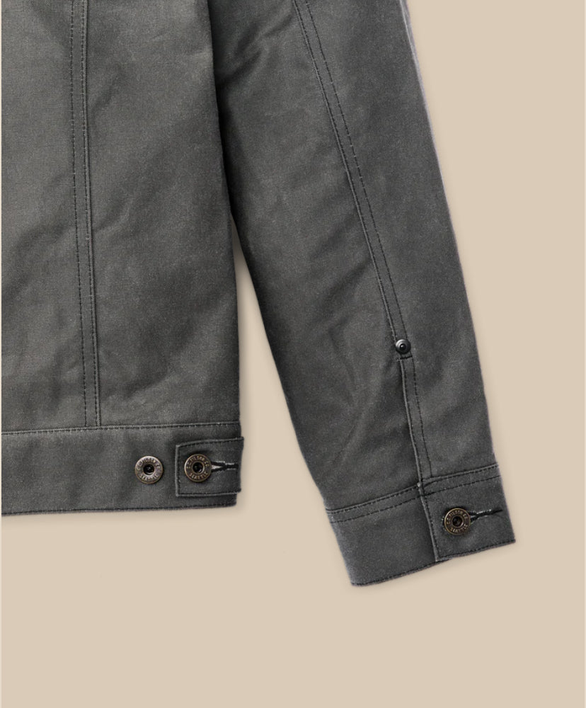 TIN CLOTH SHORT LINED CRUISER JACKET - CASTOR GRAY