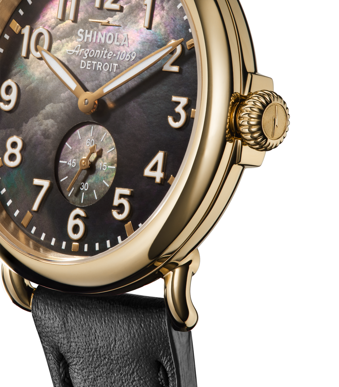 Runwell Watch 41mm-Black Mother of Pearl