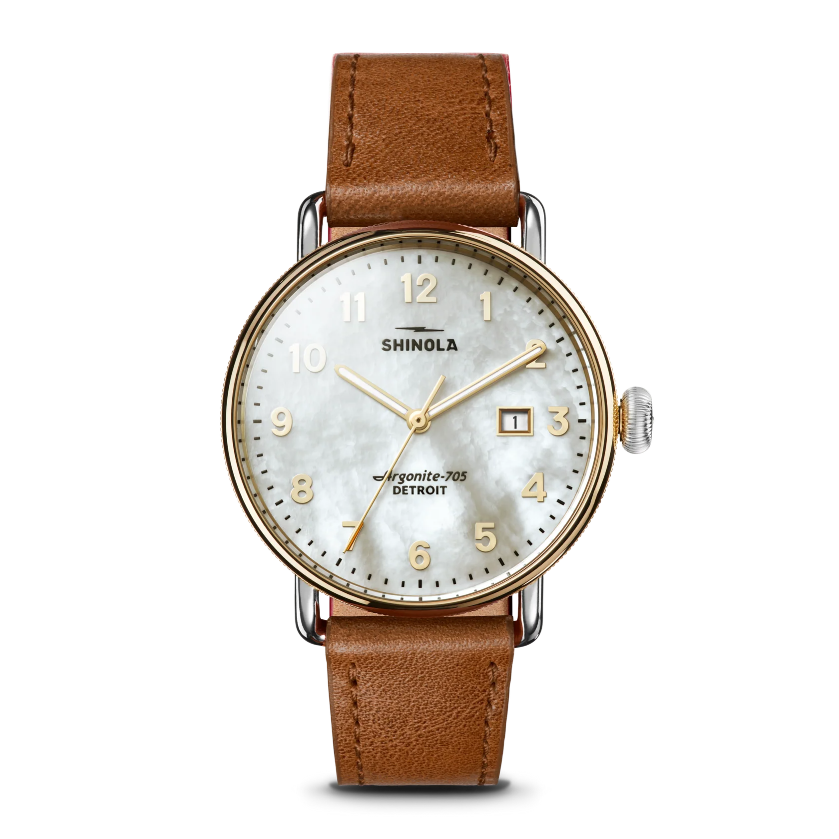 Canfield Watch 38mm - Mother of Pearl