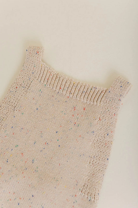 Sprinkle Knit Top & Bloomer Set - Hazelnut
