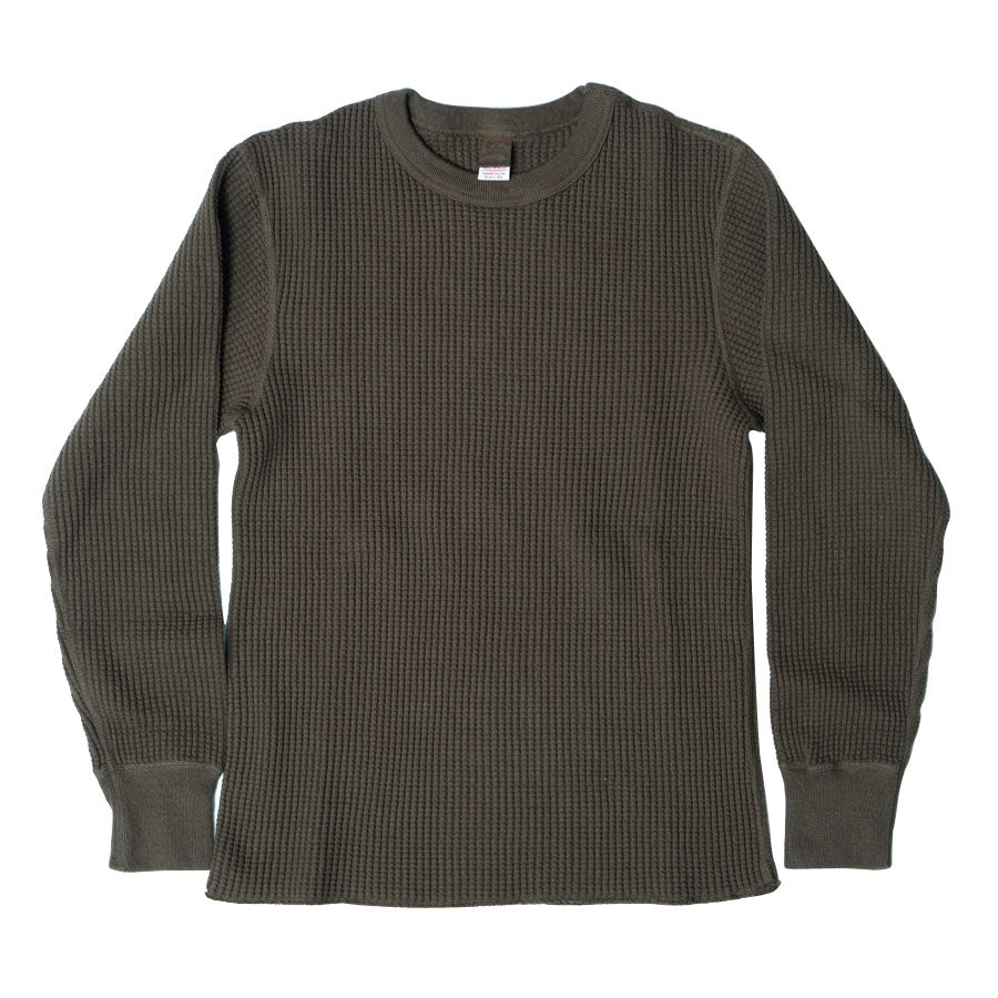 Big Waffle T-Shirt-Olive Brown